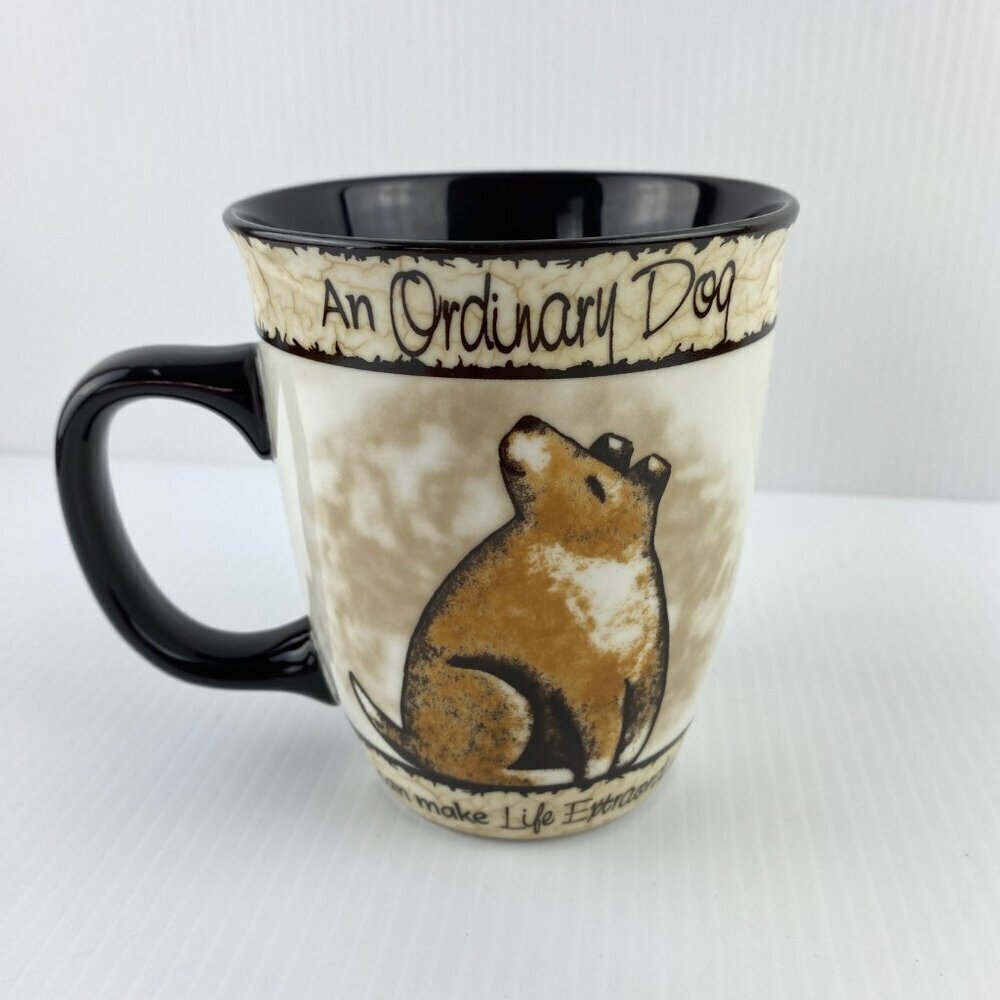 Whiskers & Tails An Ordinary Dog Mug by Carson Ceramic 12 oz Cup
